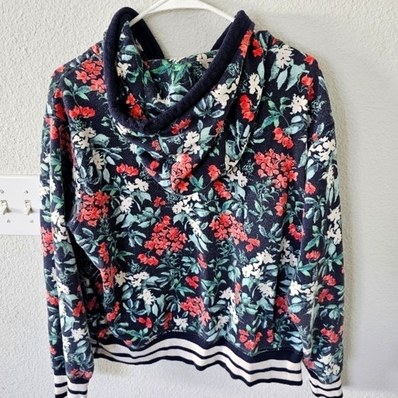 H&m Sweater Large Women Hoodie Multi Print Colorful Long Sleeve Floral Excellent - Picture 2 of 7